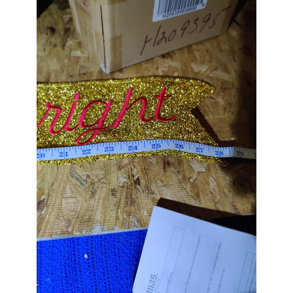 LED Merry & Bright Ribbon - Picture 5 of 5